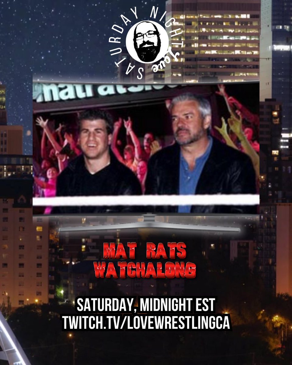 BBBøris 大きくて悪い 🇨🇦 (@bbboris) on Twitter photo Tomorrow night we dig into some fun old Matrats house show footage with me man <a href="/Kiledriver/">Kyle M (Keishi Matsunaga)</a>. Who know what other nonsense will come of it! Tune in at 10 PM MST!
▶️twitch.tv/lovewrestlingca Tomorrow night we dig into some fun old Matrats house show footage with me man <a href="/Kiledriver/">Kyle M (Keishi Matsunaga)</a>. Who know what other nonsense will come of it! Tune in at 10 PM MST!
▶️twitch.tv/lovewrestlingca