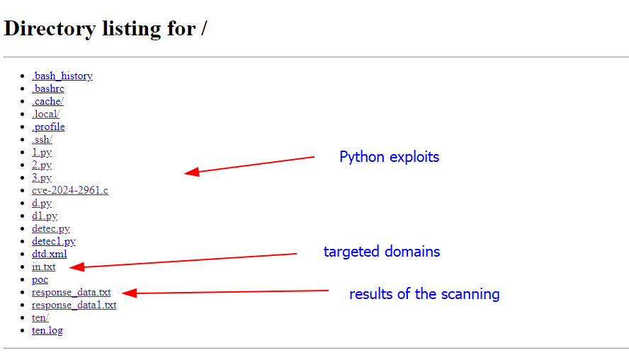 abodovic1's tweet photo. ⚠️#Opendirectory Detected!

URL: hxxp://213.109.147.108:4242/

The adversary storing scanning python tools for several CVEs Vulnerabilities with txt file contains possible vulnerable domains. https://t.co/fByDNVbH2h