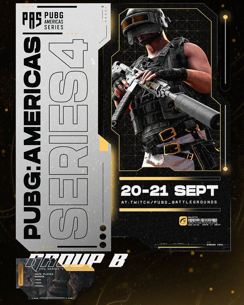 WuJuTu (@wujutu) on Twitter photo π πͺ | #WuJuTuPUBG are about to drop into Day #1 of the <a href="/PUBGEsports/">PUBG Esports</a> #PAS4 Playoffs!
β° | 4:00 PM PST / 6:00 PM CST / 7:00 PM EST
πΊ | twitch.tv/pubg_battlegroβ¦
#WuJuTu #FearlessJourney #PUBG #PUBGEsports π πͺ | #WuJuTuPUBG are about to drop into Day #1 of the <a href="/PUBGEsports/">PUBG Esports</a> #PAS4 Playoffs!
β° | 4:00 PM PST / 6:00 PM CST / 7:00 PM EST
πΊ | twitch.tv/pubg_battlegroβ¦
#WuJuTu #FearlessJourney #PUBG #PUBGEsports