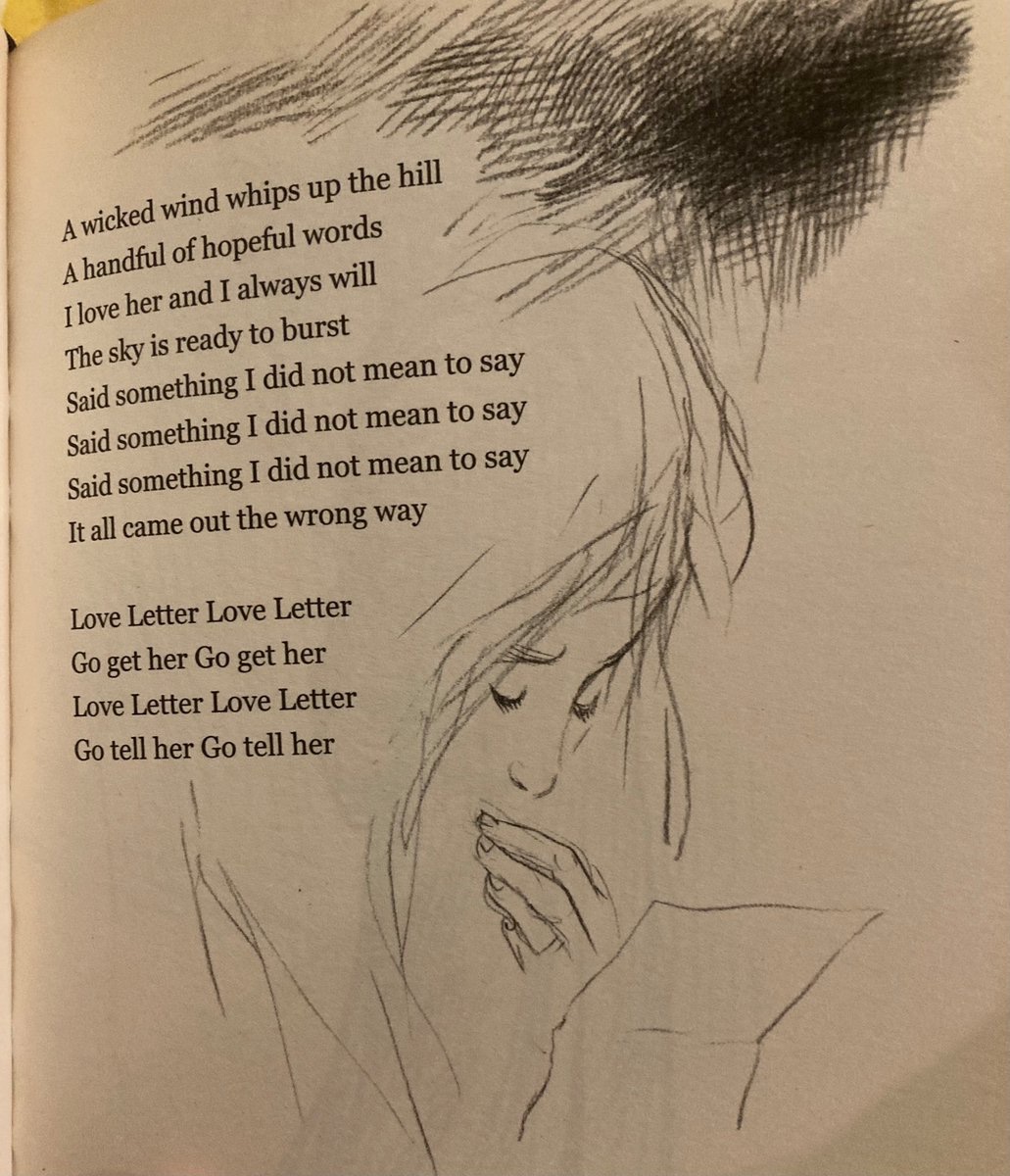 CanaryHiroshima's tweet image. #MessageInTheMusic

This is @chrisriddell50 illustrations of #NickCave’s beautiful #LoveLetter (from his Poems To Live Your Life By anthology)

The words live on the page as powerfully as in song

this live version is special too ✉️ 🖋️ ❤️ ⛈️ 

LIVE💥 m.youtube.com/watch?v=pcX-fG…