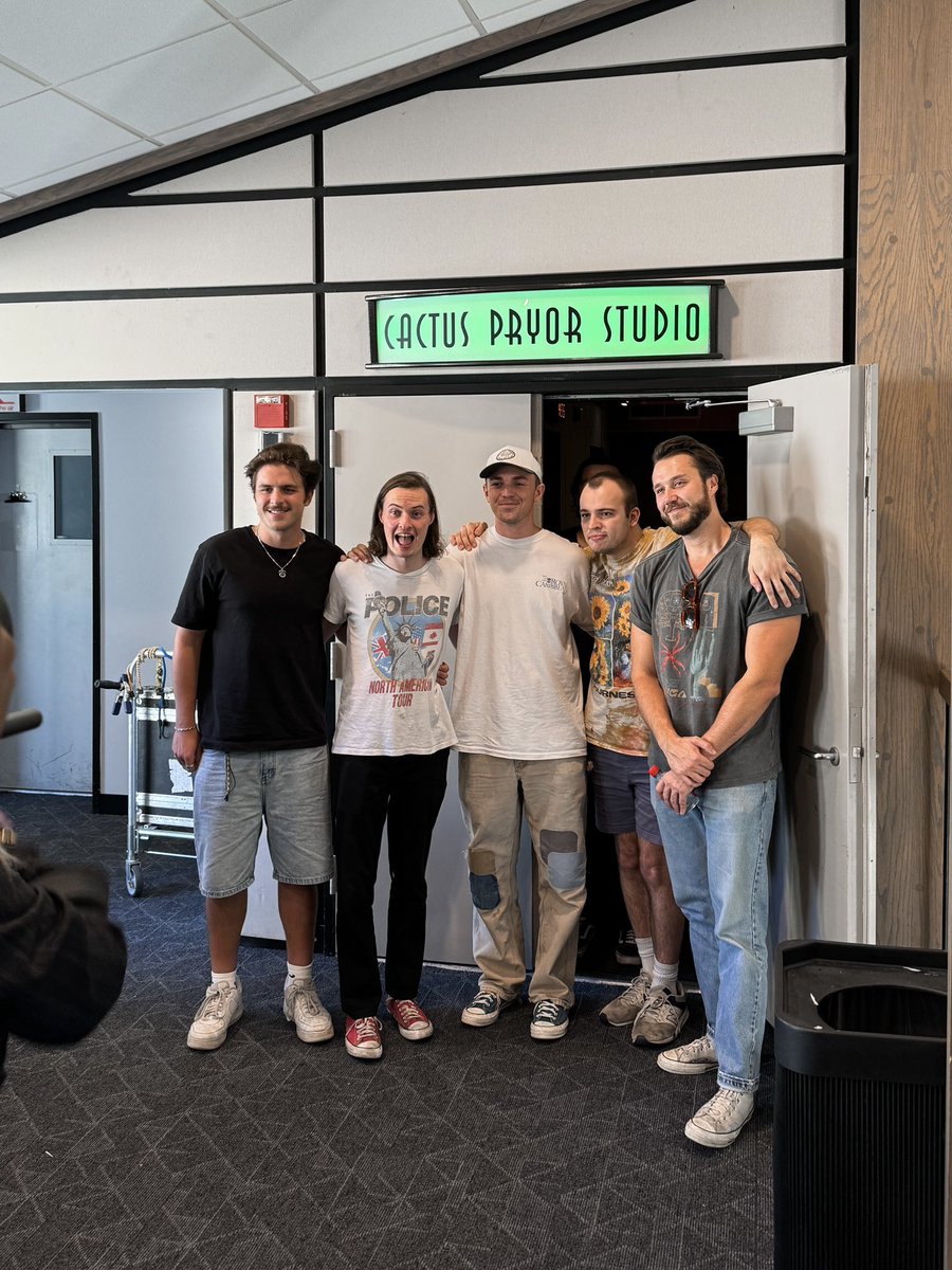 Krooked Kings are in the 101X studio ahead of their FREE show tomorrow at <a href="/NORTHSIDERckRse/">Domain NORTHSIDE + Rock Rose</a> 🎙️