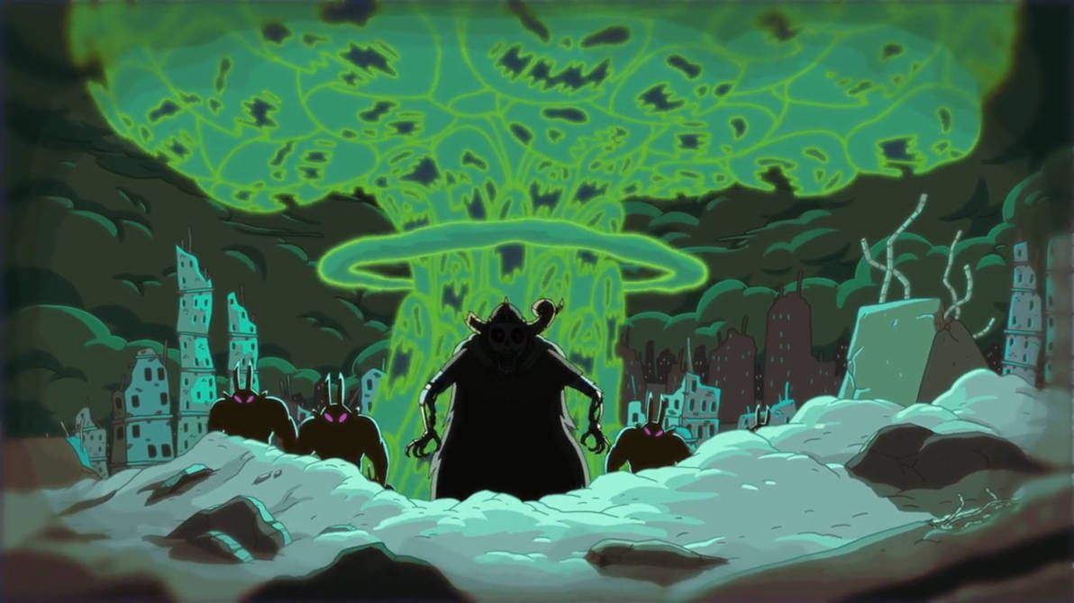 fe_llr's tweet photo. Another thing about Nuke is that it is also some what inspired by the Lich from Adventure Time, at least when it spawned from the Mushroom Bomb https://t.co/O8nbIzgwzX