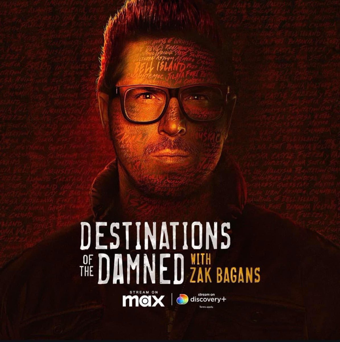 BREAKING: BRAND NEW show coming out staring Zak Bagans! From Jay Wasley:

“Premiering on #discoverychannel 10/02 and dropping same day on #discoveryplus &amp; #Max The New series Destinations of the Dammed…

I didn’t get to go to all these locations because we were filming