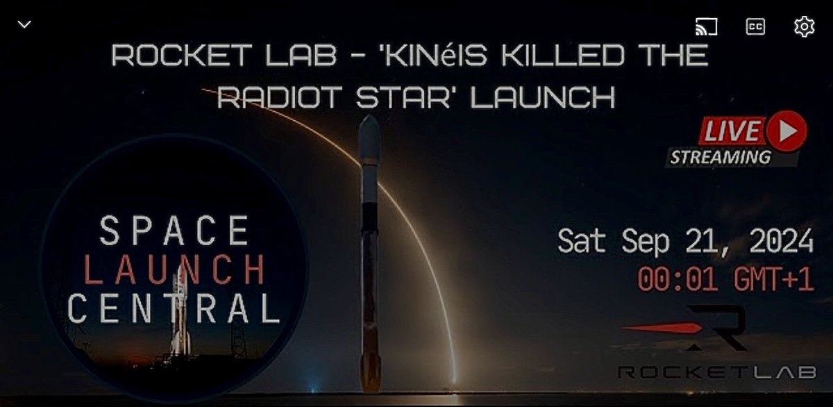This is the second attempt by Rocket Lab to launch KINéIS Killed the RadIOT star. Click Notification Bell for launch time in your area.
#RocketLab #livelaunch #SpaceLaunchCentral 

youtube.com/live/tWmWBU3el…