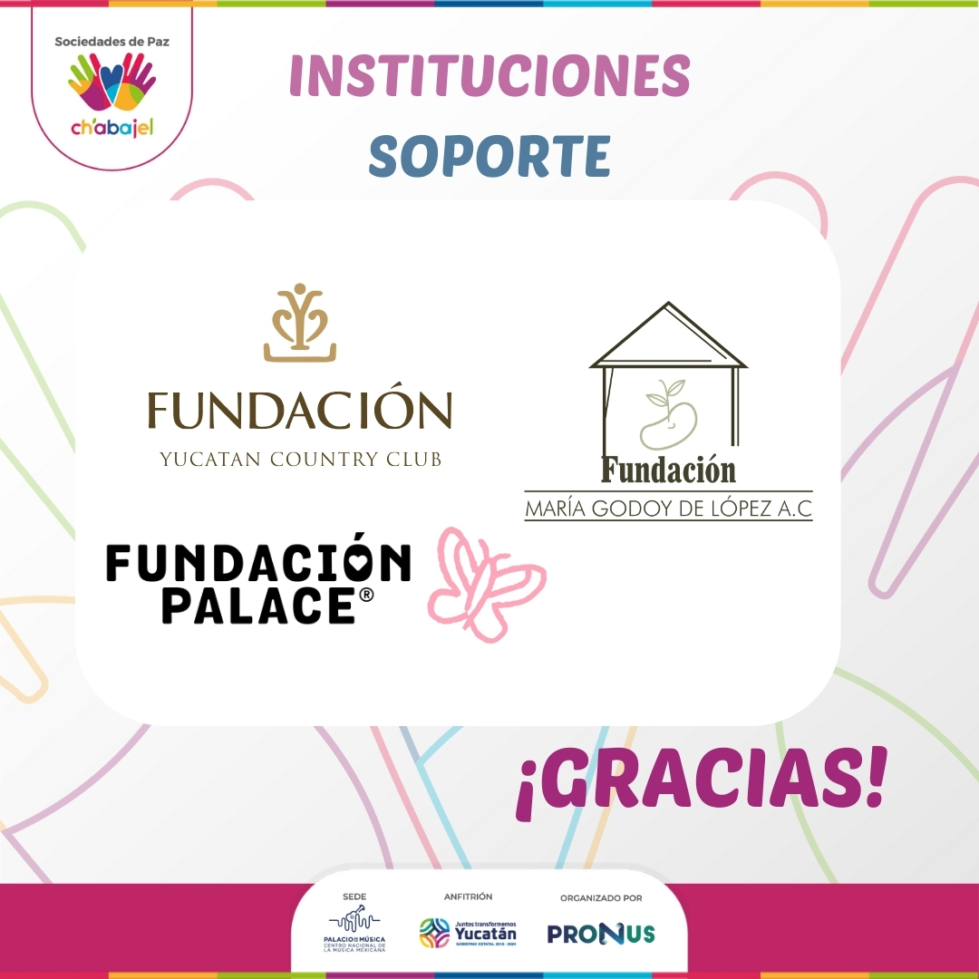 🌟 ¡Gracias a nuestras instituciones soporte en Cumbre Ch’abajel! 🌟

Agradecemos profundamente a las instituciones soporte que, con su respaldo, han hecho posible este evento clave para promover la integración, sostenibilidad y bienestar en nuestras comunidades.