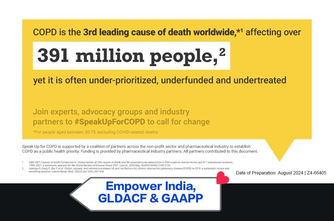 World Lung Social Media Campaign by Empower India, GLDACF &amp;GAAPP.