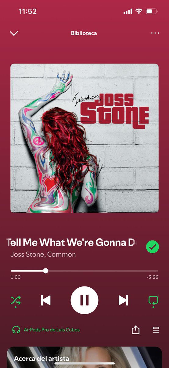 Siemto que no hemos sabido valorar la musica  de Joss Stone, ella tiene buen registro vocal y es re buena interpretando Reggae, R&amp;B/Soul, Pop 🎶🎶