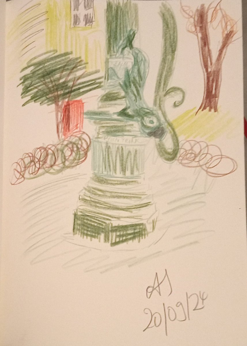 For todays's sketch challenge I didn't gave much time, but how I enjoyed it - these old Berlin water taps are beautiful: