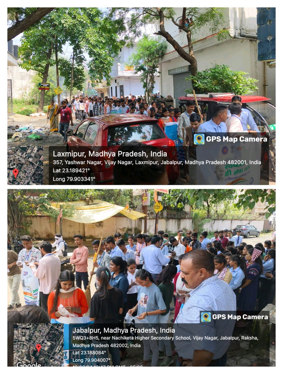 NSSCELLGOVMP's tweet photo. रानी दुर्गावती विश्वविद्यालय के अंतर्गत 'स्वच्छता ही सेवा' अभियान के तहत नचिकेता महाविद्यालय, विजय नगर, जबलपुर की रासेयो इकाई द्वारा सेमिनार और स्वच्छता रैली का आयोजन किया गया। रैली के उपरांत श्रमदान एवं कचरा संग्रहण के माध्यम से स्वच्छता के प्रति जागरूकता फैलाने का कार्य किया। https://t.co/mWwNZ1Zx3T