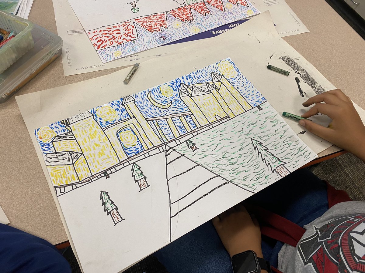 Ms. Tillman (@arttillman) on Twitter photo 5th grade artists working on their Van Gogh inspired landscapes part 2... <a href="/VisualArtHumble/">Humble ISD Visual Arts</a> <a href="/HumbleISD_HE/">Humble Elementary</a> #HumbleISDartists 5th grade artists working on their Van Gogh inspired landscapes part 2... <a href="/VisualArtHumble/">Humble ISD Visual Arts</a> <a href="/HumbleISD_HE/">Humble Elementary</a> #HumbleISDartists