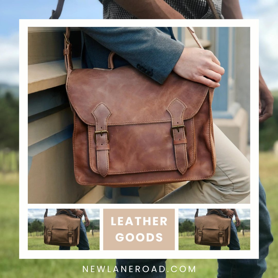 newlaneroad's tweet photo. Meet the Don Javier Briefcase – a handcrafted classic from our leather goods collection at https://t.co/hVpsUlKovP. With two large interior sections, a small front pocket, and room for a 14” laptop, files and folders it's perfect for professionals on the go. https://t.co/i4erjBck9v