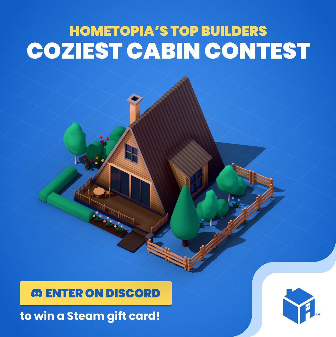HometopiaGame's tweet image. Dreaming of escaping to a cozy cabin this fall? Don’t just dream it, build it!

Introducing this week’s Hometopia’s Top Builders competition: Cozy Cabin edition.

Submit the cabin of your dreams for a chance to win a Steam gift card! 

Enter your submission on the Hometopia…