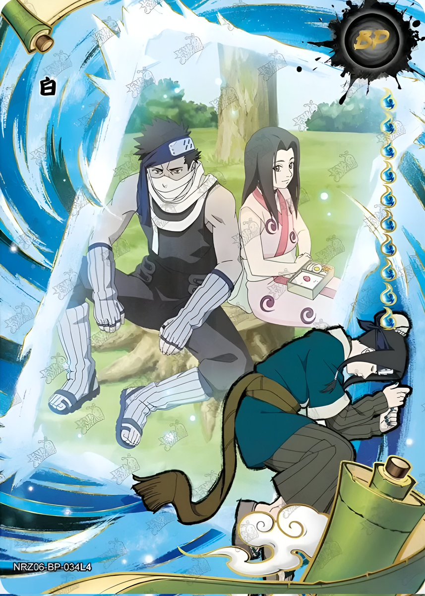 New official paired illustrations from the Chinese card game. ~DREAMS~ Zabuza  Momochi \u0026 Haku #Naruto #Zabuza #Haku #火影忍者, image size:857x1200