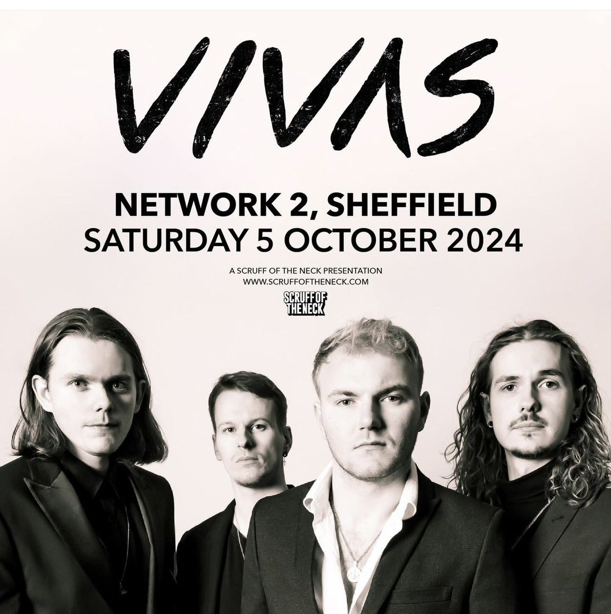VivasBandUK's tweet photo. SHEFFIELD

just over 2 weeks before we headline Network 2 on Saturday 5th October! Hundreds of tickets have gone already and we can’t wait to hit the stage on what will be an emotional night! 

Tickets still available: https://t.co/n7Yo9xZFUF https://t.co/ZdOiIS5gYk