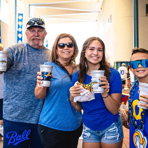 Raise your cup to a sustainable football season! Try our recyclable Ball Aluminum Cups® at the <a href="/RamsNFL/">Los Angeles Rams</a> home opener at <a href="/SoFiStadium/">SoFi Stadium</a> this weekend. 🏈♻️
