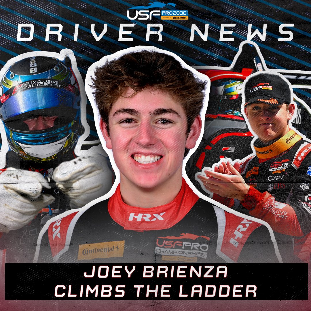 USF Pro 2000 (@usfpro2000) on Twitter photo ๐ช JOEY MAKES THE JUMP
<a href="/JoeyBrienza/">Joey Brienza II</a> โ your 2024 <a href="/USF2000/">USF2000 Series</a> Rookie of the Year โ is making the climb to the highest level of the <a href="/USFProChamps/">USF Pro Championships</a> ๐ช
And heโll be doing it with the team thatโs been with him since 2021, @exclusiveautosport ๐ค
๐ฐ: usfpro2000.com/news/brienza-iโฆ ๐ช JOEY MAKES THE JUMP
<a href="/JoeyBrienza/">Joey Brienza II</a> โ your 2024 <a href="/USF2000/">USF2000 Series</a> Rookie of the Year โ is making the climb to the highest level of the <a href="/USFProChamps/">USF Pro Championships</a> ๐ช
And heโll be doing it with the team thatโs been with him since 2021, @exclusiveautosport ๐ค
๐ฐ: usfpro2000.com/news/brienza-iโฆ
