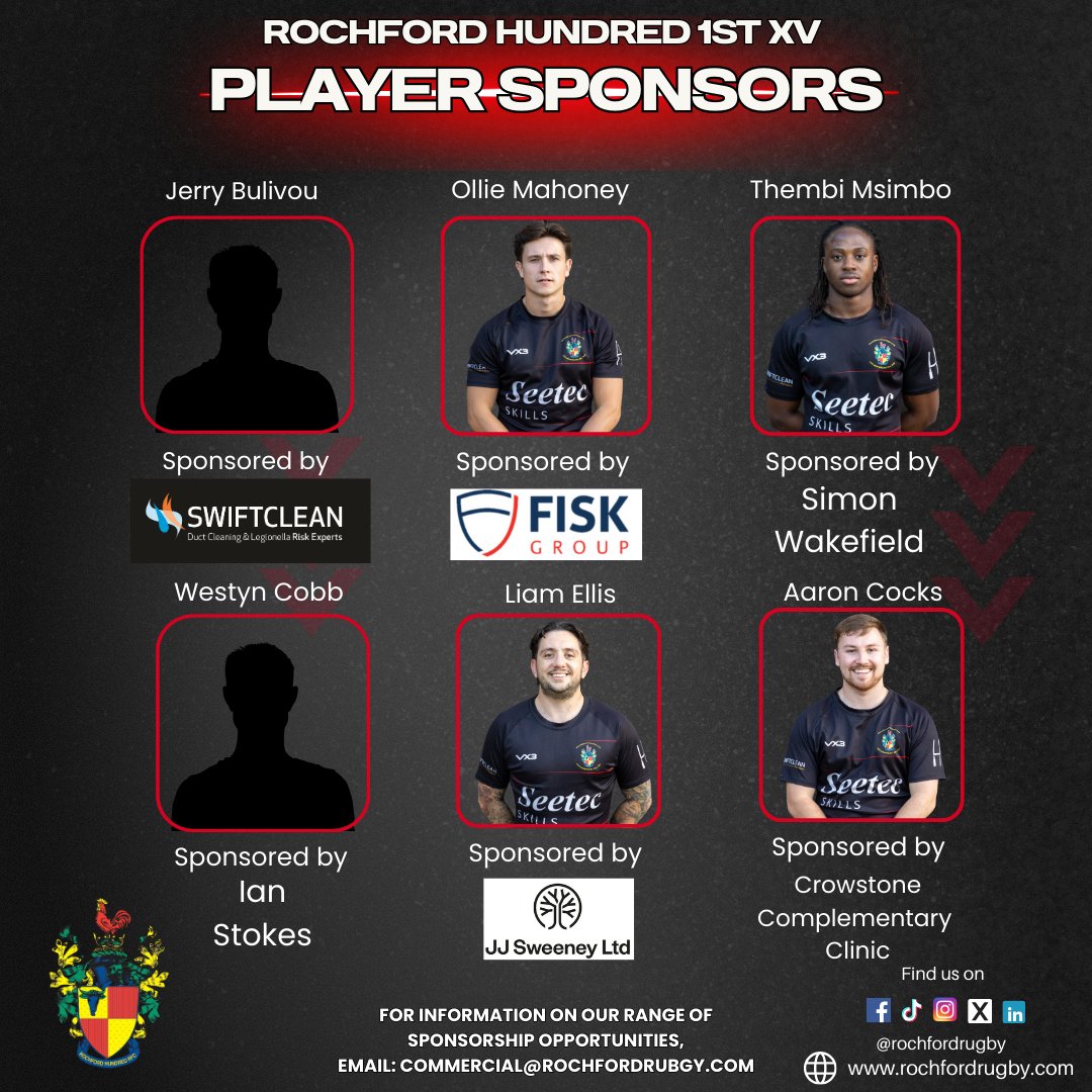 RochfordRugby's tweet photo. 🏉1st xv Squad Announcement! 🏉
 #rochfordrugbyclub #rochford1stxv #DerbyDay #UpTheHundred #uptheroch #getamongstit #mensrugby #rugbyunion #grassrootsrugby #Rochford #Essex #essexrugby #rochfordrugby #RochfordVsWestcliff  #bringthenoise #backtheboys #RochfordHundredRugby https://t.co/4R9epf6Fv4