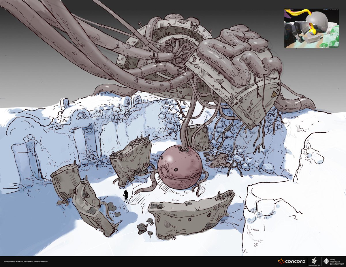 yapkr's tweet image. Some more production concepts done for Robot Ruins map in Concord, lots so just picking out a few!