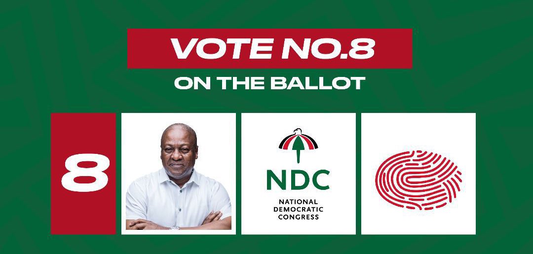 AnnanPerry's tweet image. Vote Number 8 for John Mahama