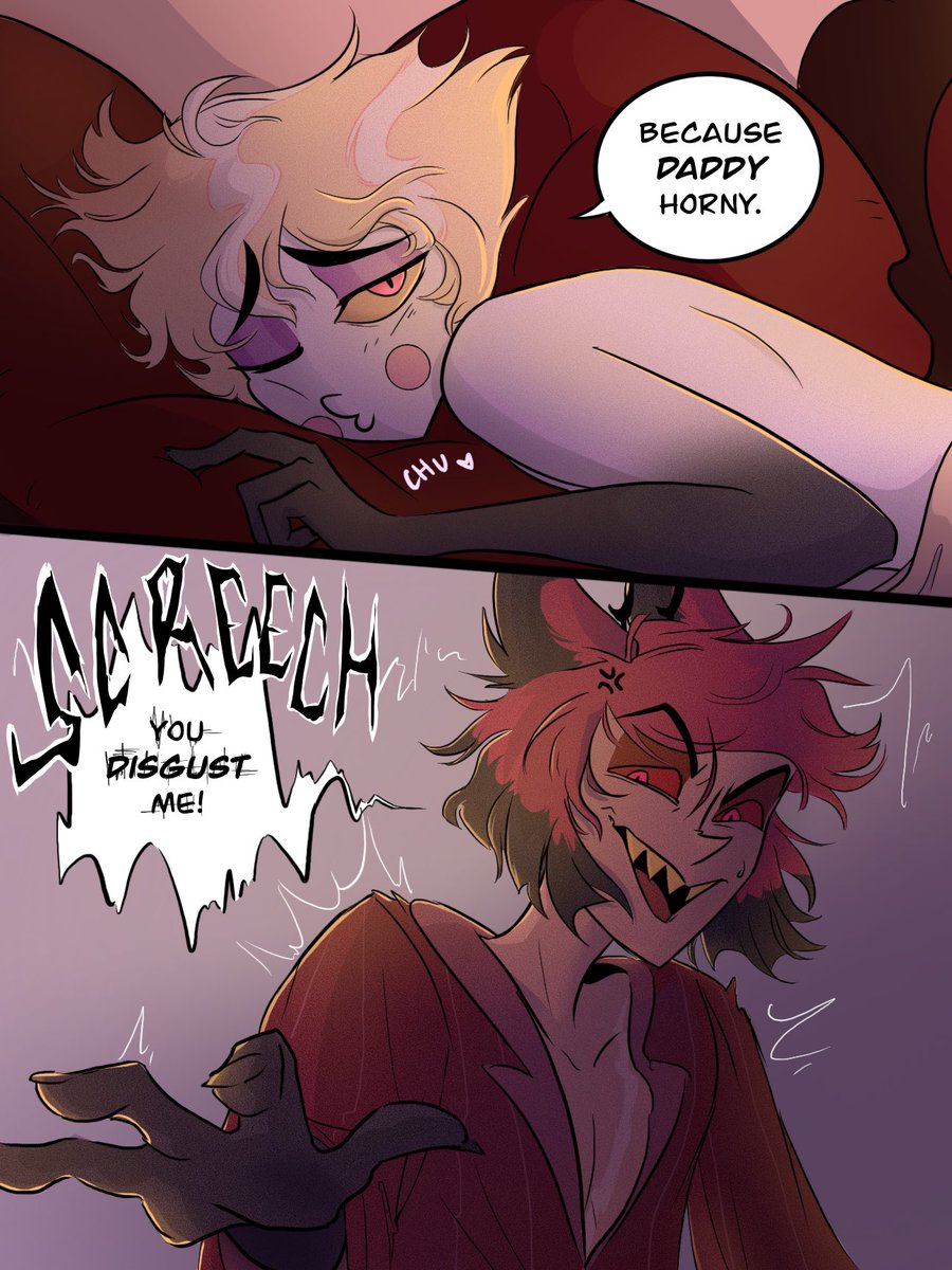 Don’t worry Luci, I would never kink shame you!

#HazbinHotelLucifer #HazbinHotelAlastor #radioapple