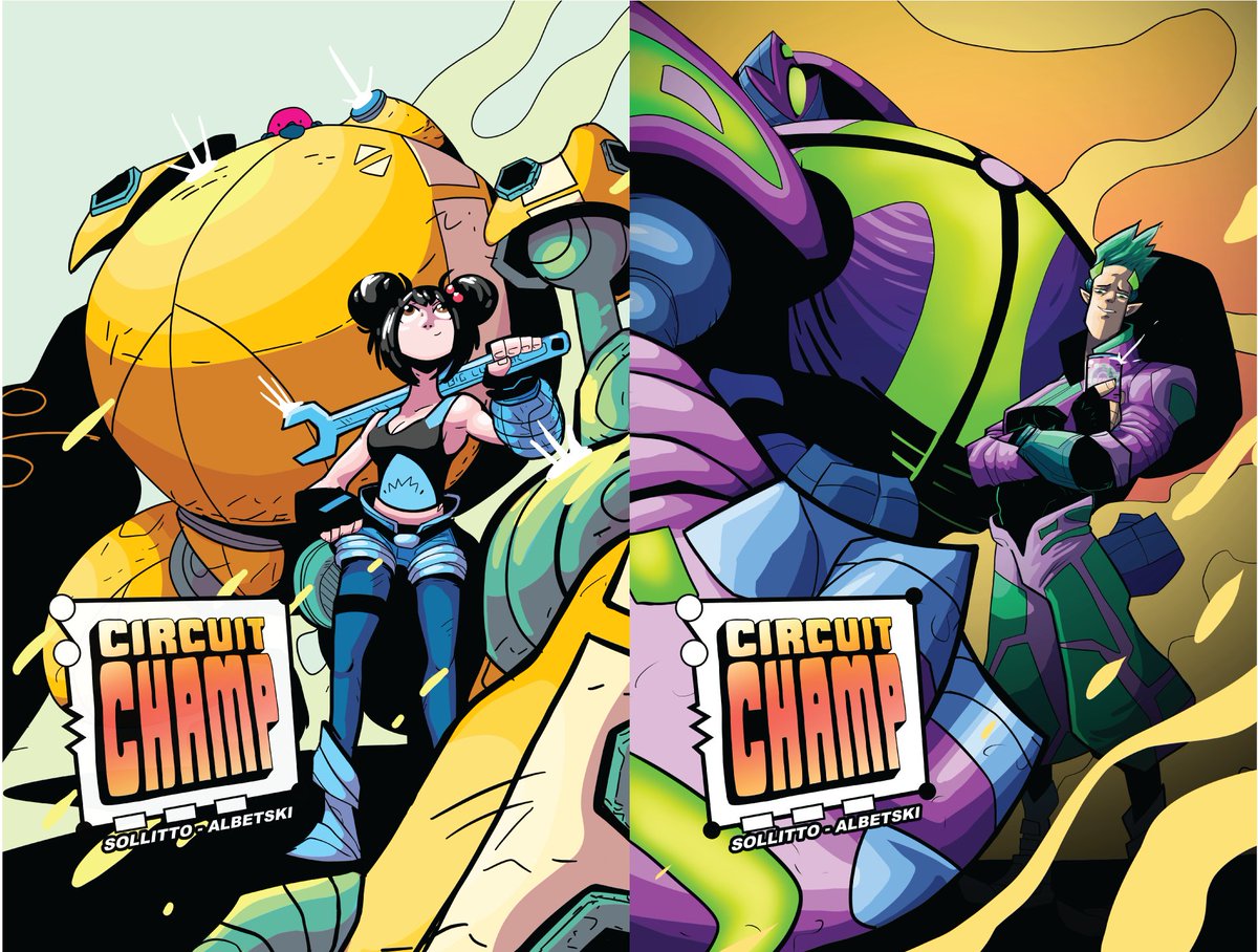 1 away from our backer goal this week! Help us get to 30! Head to our K!ckstarter and grab your copies of Circuit Champ, along with some amazing art from @BrendanAlbetski! We also have STELLAR indie comics bundled with our own! Check out the l!nk in the next post!