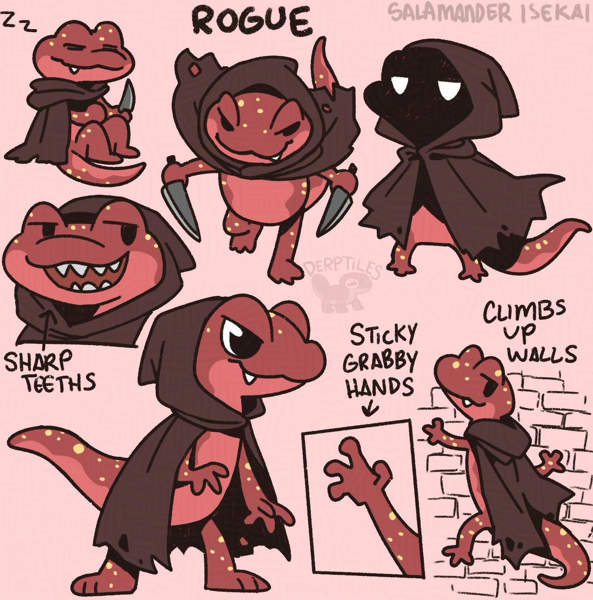 Rogue! My Salamander Isekai sneaky guy 😂