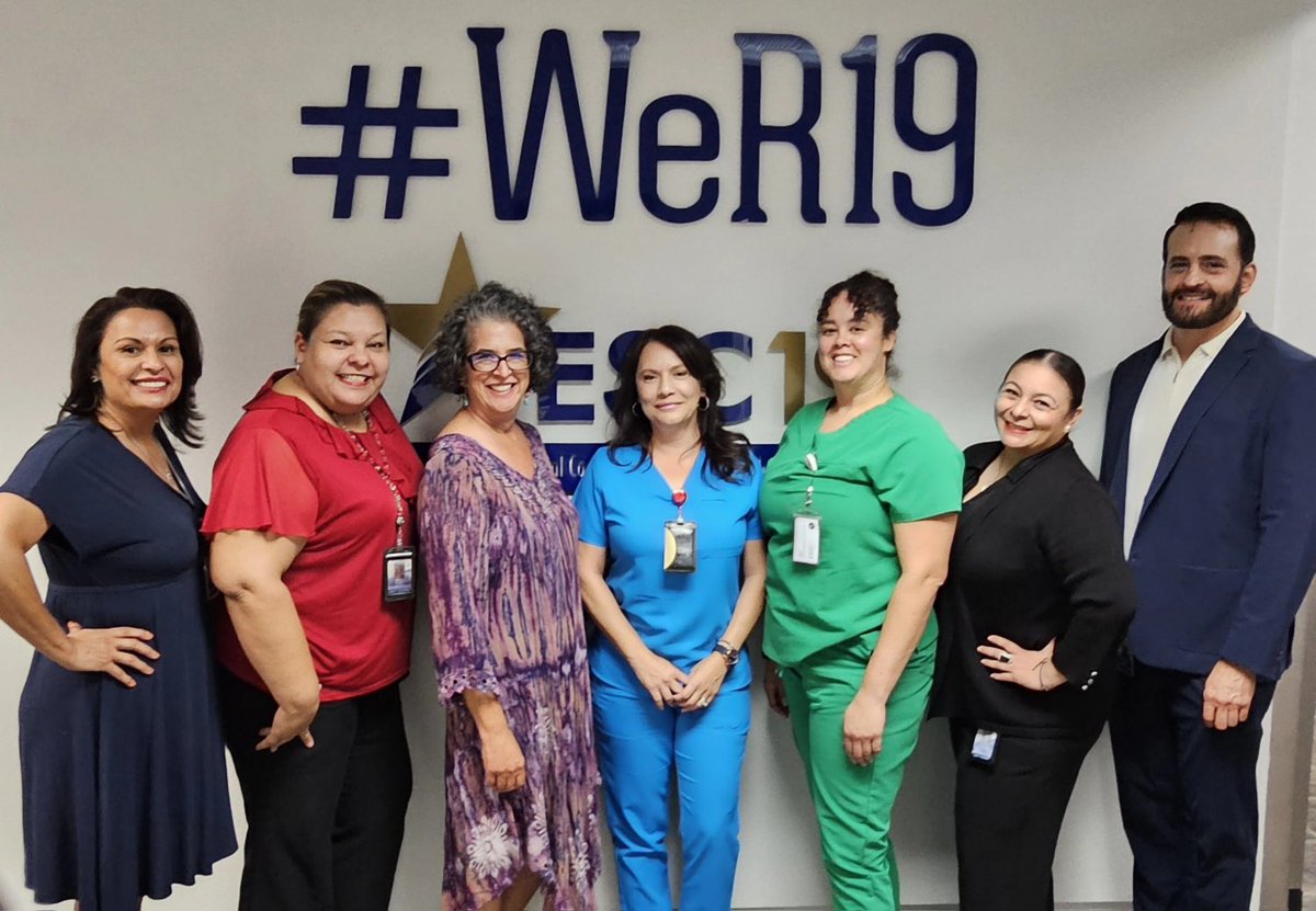 NMoralesESC19's tweet photo. We @ESCRegion19 are thrilled to partner with Office of the Governor of Texas Veronica Lowenberg on Human Trafficking initiatives. Together, we’re working to empower educators, students & communities with knowledge & tools to prevent trafficking across Texas! #WeR19 #SaferTexas https://t.co/KJFaR059SS