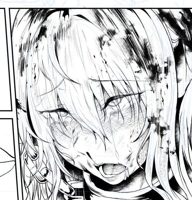 ガシガシ描くの楽しすぎてこんな時間になってる・・・ 
