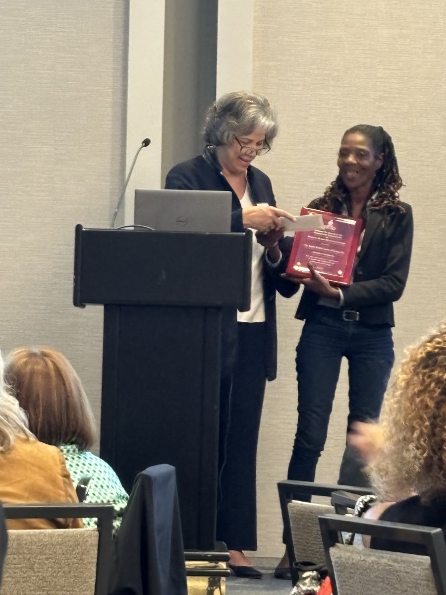 After lunch, Superintendents from Twiggs, White, and Muscogee County gave us insight to how they integrated school-based health in their districts. 
Awards were then given to champions of school-based health in Georgia. 
<a href="/DeborahArvette/">Deborah H.</a> <a href="/DocTerriTweets/">Dr. Terri McFadden</a>