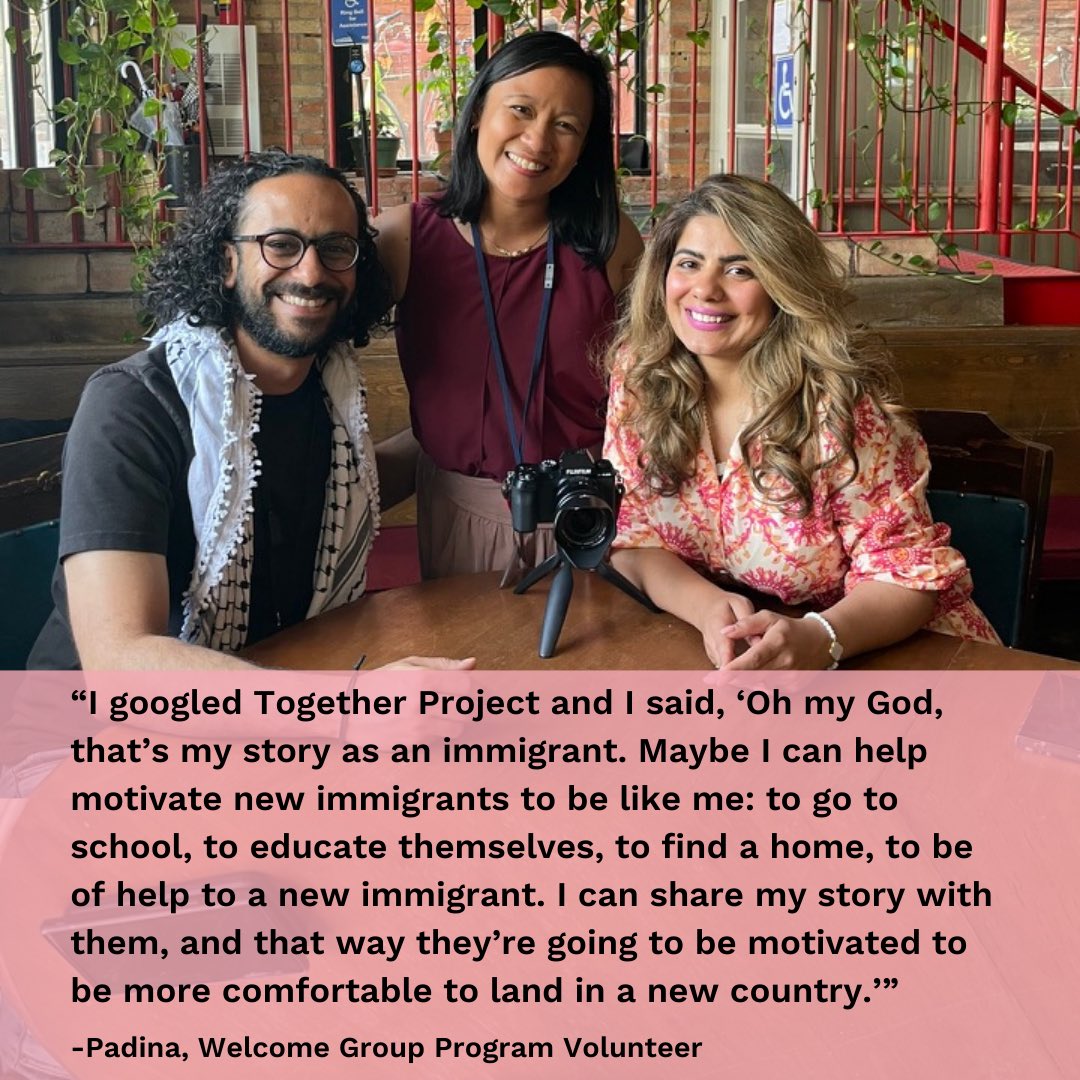 together_hello's tweet photo. When Padina reflected on her own journey from newcomer teen to real estate agent, she was inspired to volunteer with our #WelcomeGroupProgram.

See our video with @realtybypadina here: https://t.co/cgTxNv9r87

#WelcomingWeek2024
#WelcomingWeek https://t.co/qdRZ4lPsSj