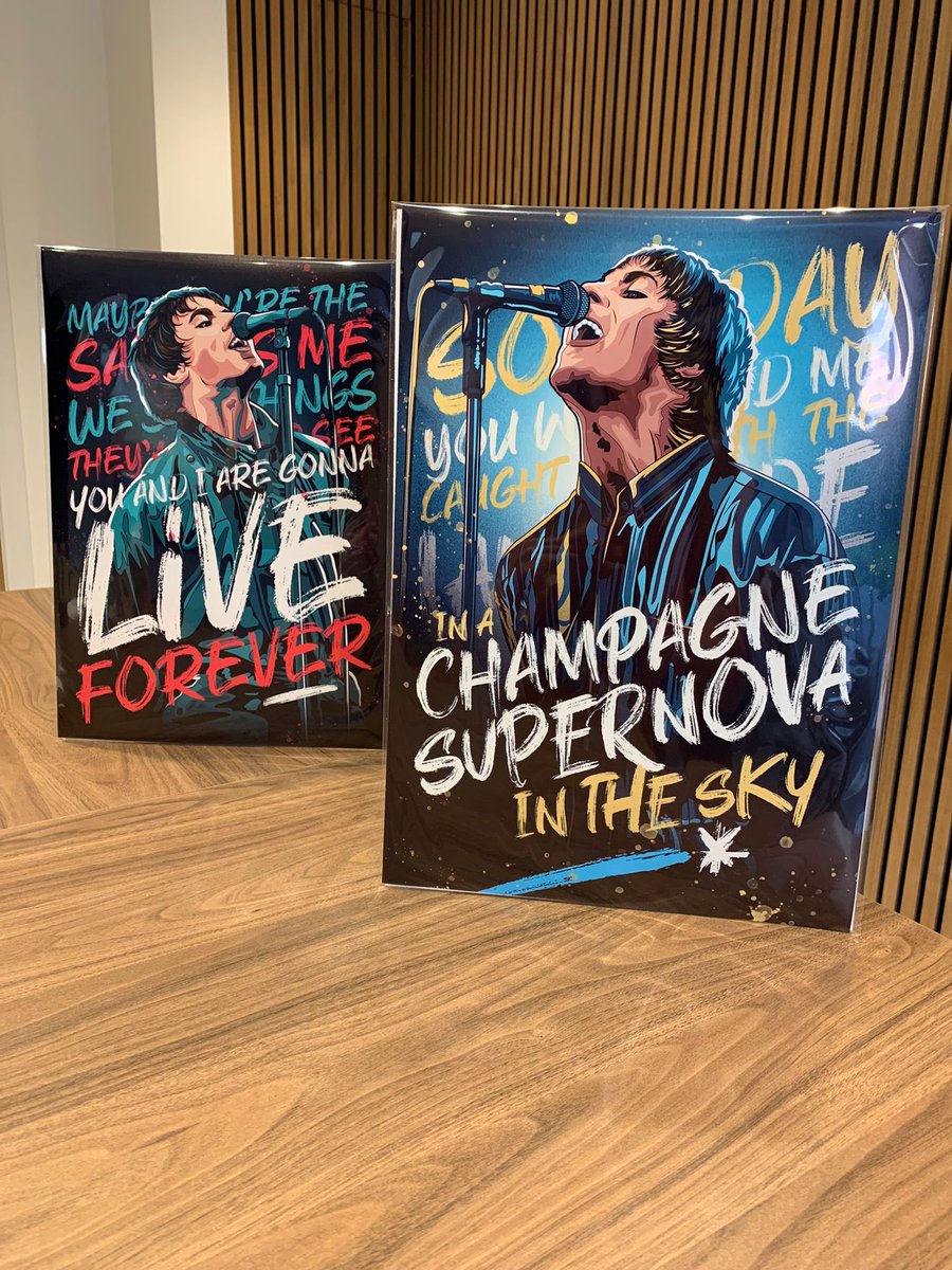 DaveRobDesign's tweet image. Champagne Supernova and Live Forever prints now on the shop in a range of sizes 
DaveRobshop.com plus we are at Spinningfields makers market tomorrow 11-5 #manchester #Manchester #oasis #spinningfields