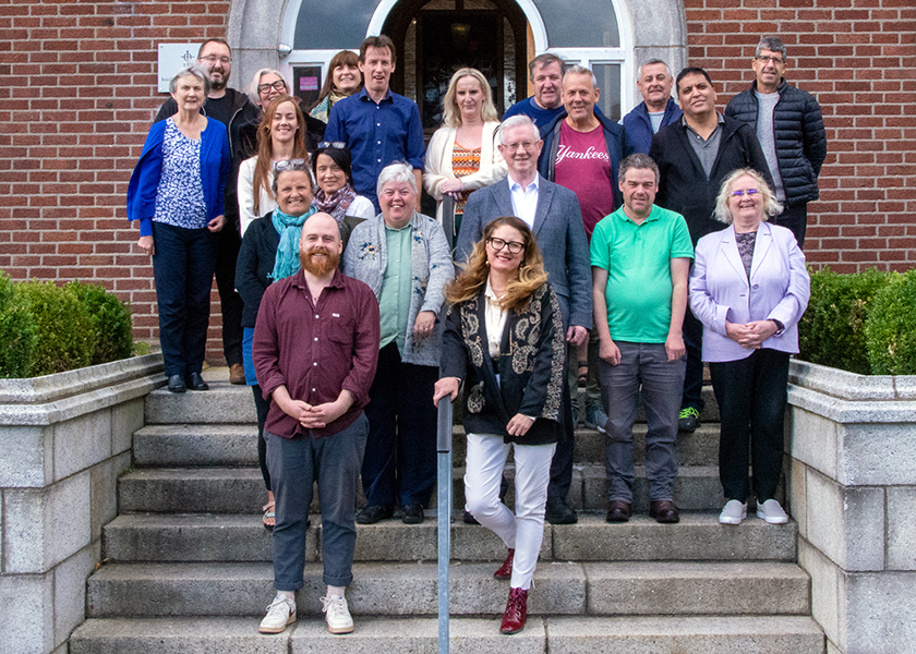 2024-2025 class of the unique MA in Applied Spirituality of the South East Technological University in Waterford, Ireland, hosted and delivered at the Spirituality Institute for Research and Education (SPIRE) in Dublin, with a few staff members at the start of the programme.