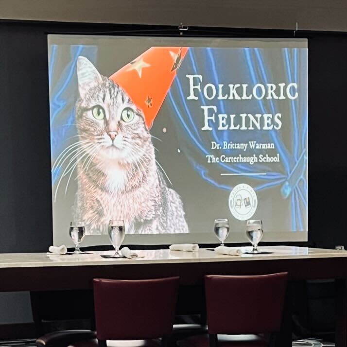 CarterhaughLLC's tweet photo. Here are a few pictures from Brittany's talk on Folkloric Felines for Profs and Pints on Tuesday!
#carterhaughschool #folklore #profsandpints #cats https://t.co/xiZ9pMcWeG