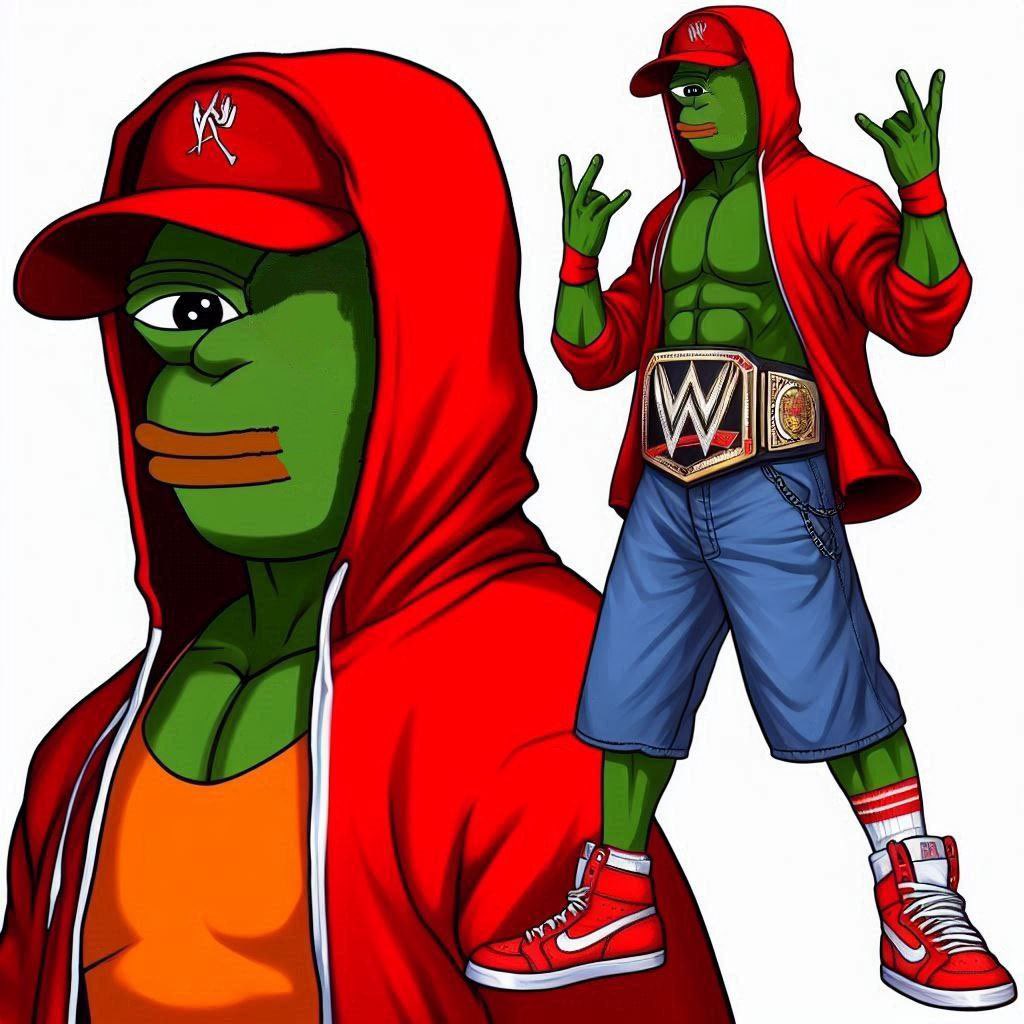 Half of $PEPE and Half of <a href="/JohnCena/">John Cena</a> is ready to send $PE to new ATH! 🫡