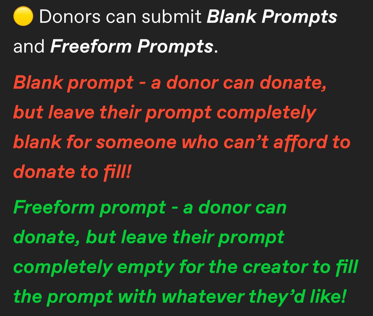 🚨DONOR SIGN-UPS OPEN SOON —  W/C 23rd SEPTEMBER🚨

Please read the below information in the attached images to prepare yourselves for next week! We cannot wait to do this RWBY FNDM!!!

Carrd donation page: rwbygotcha4gaza.carrd.co/#donate

#RWBYGotcha4Gaza #RWBY