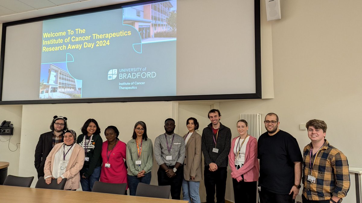 Ethan Perkins (@drethanperkins) on Twitter photo It was a fantastic day at the <a href="/UniofBradford/">University of Bradford</a> <a href="/ICT_Bradford/">Institute of Cancer Therapeutics & Ethical Tissue</a> Research Away Day yesterday. Thank you to our wonderful guest speakers <a href="/Hannah_L_Moody/">Hannah Moody</a> from <a href="/BreastCancer_UK/">Breast Cancer UK</a> and <a href="/SridharAkila/">Akila Sridhar</a> from <a href="/SciReports/">Scientific Reports</a>
And our great PGRs for their 3-min Thesis talks #Cancer #research It was a fantastic day at the <a href="/UniofBradford/">University of Bradford</a> <a href="/ICT_Bradford/">Institute of Cancer Therapeutics & Ethical Tissue</a> Research Away Day yesterday. Thank you to our wonderful guest speakers <a href="/Hannah_L_Moody/">Hannah Moody</a> from <a href="/BreastCancer_UK/">Breast Cancer UK</a> and <a href="/SridharAkila/">Akila Sridhar</a> from <a href="/SciReports/">Scientific Reports</a>
And our great PGRs for their 3-min Thesis talks #Cancer #research