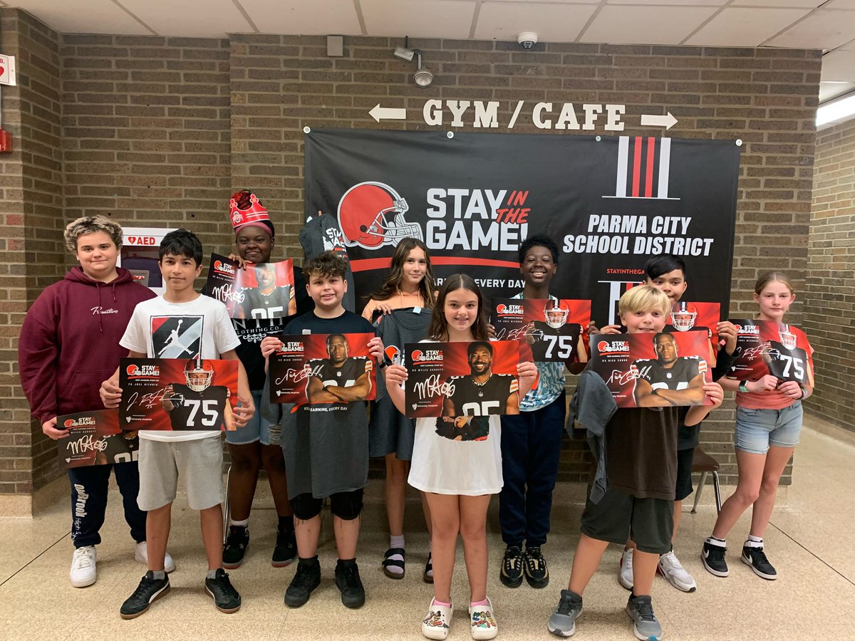 Todd Griffen (@mrgriffensms) on Twitter photo Randomly each week we will choose students who are in attendance to receive Browns swag. This is connected to our <a href="/Browns/">Cleveland Browns</a> <a href="/SITG_Browns/">Stay in the Game! Attendance Network</a> stay in the game initiative. We want all of our students here everyday!! Congrats yo those students that won today’s prize! Randomly each week we will choose students who are in attendance to receive Browns swag. This is connected to our <a href="/Browns/">Cleveland Browns</a> <a href="/SITG_Browns/">Stay in the Game! Attendance Network</a> stay in the game initiative. We want all of our students here everyday!! Congrats yo those students that won today’s prize!