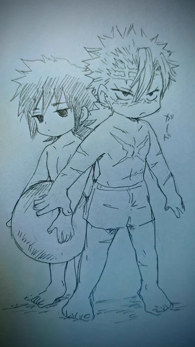 まだまだ暑い(⁠ ⁠≧⁠Д⁠≦⁠)
海でデートな2人? 