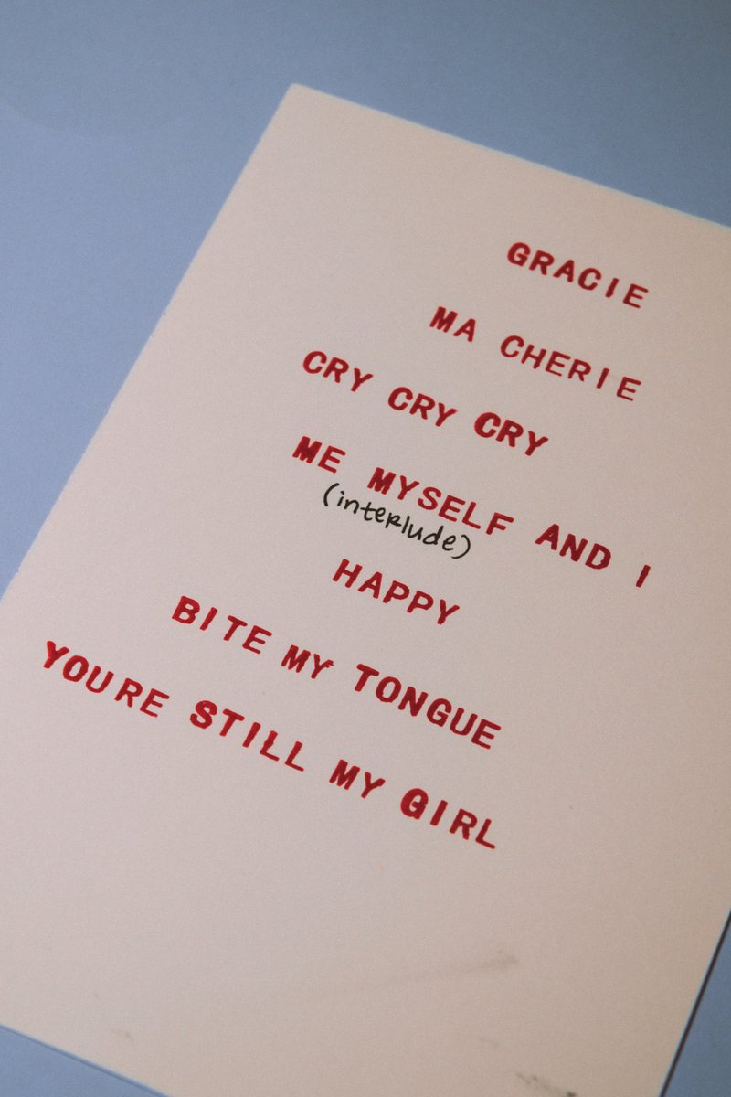 track list reveal ✨ presave “Things I Should Have Said” here: epicelite.ffm.to/tiss