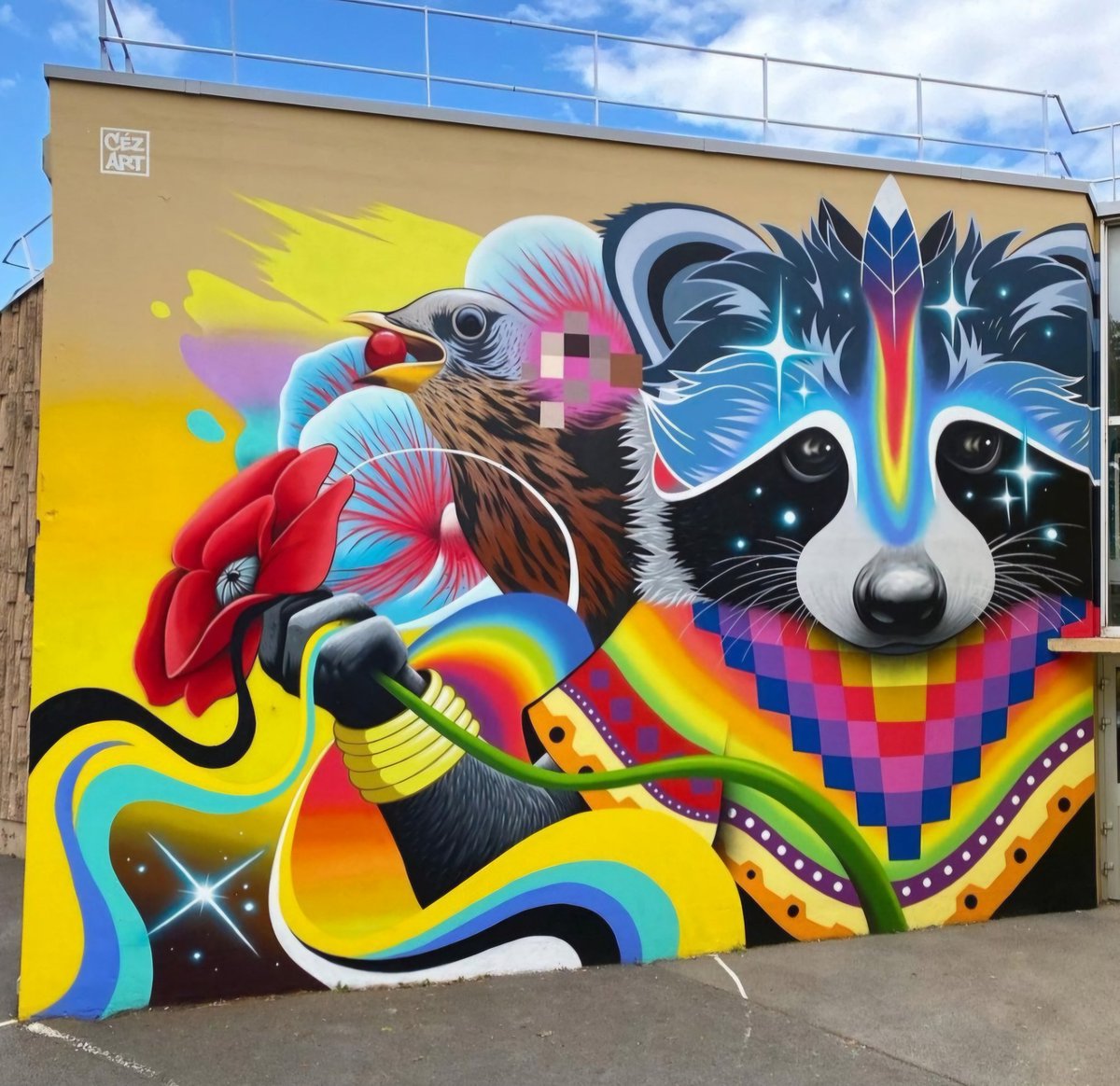 #streetart. #urbanart. #mural
By : CezArt