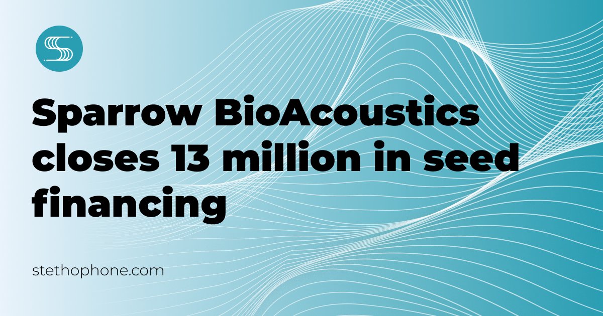 We're thrilled to announce the closing of our $13 million seed financing round, led by Killick Capital, Klister Credit, and Pelorus Ventures. 
prweb.com/releases/sparr…
#medtech #healthtech #healthcare #startup #medicalAI