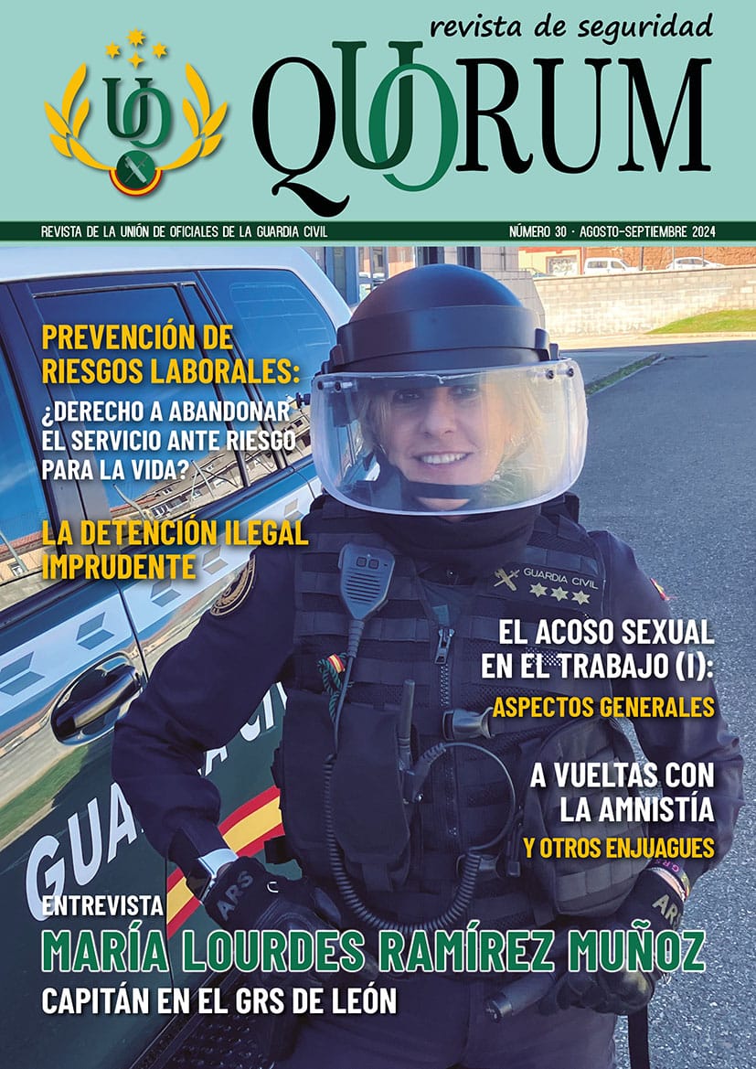 UnionOficiales's tweet photo. 📣 Disponible para descargar el n° 30 de la revista QUÓRUM
➡️Entrevista a la Capitán del GRS M. Lourdes Ramírez 
➡️PRL: ¿Derecho a abandonar el servicio ante riesgo para la vida?
➡️ Detención ilegal imprudente
‼️y muchos temas más‼️
Descarga GRATIS  ⬇️⬇️⬇️
https://t.co/XwxlW1YC8W https://t.co/hAtRQPtrVA