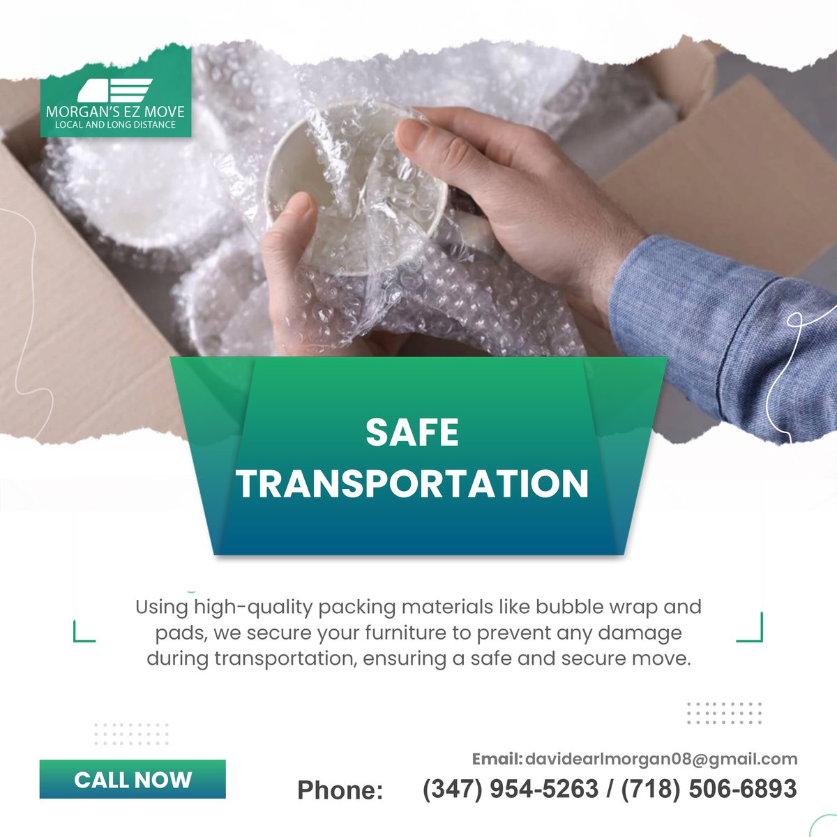 MorgansEZMove's tweet image. Keep your items safe with our superior packing materials. We offer a wide variety of packing supplies to protect your belongings. From protective wraps to strong boxes, we provide the essentials for a damage-free move.#MovingSupplies #PackingBoxes #PackingSolution #QualityPacking