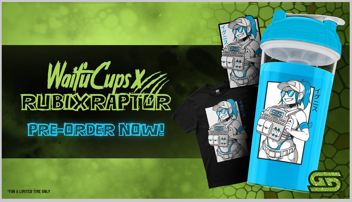 RubixRaptor's tweet photo. Howdy friends! The day has dawned and the Ignis @GamerSupps cup is now out for pre-orders during the next two weeks! 

Still in disbelief I got one and even more so that they let my deranged friend Quail draw the design for it. Check it out on their website or perish. https://t.co/x1gg4DRdET