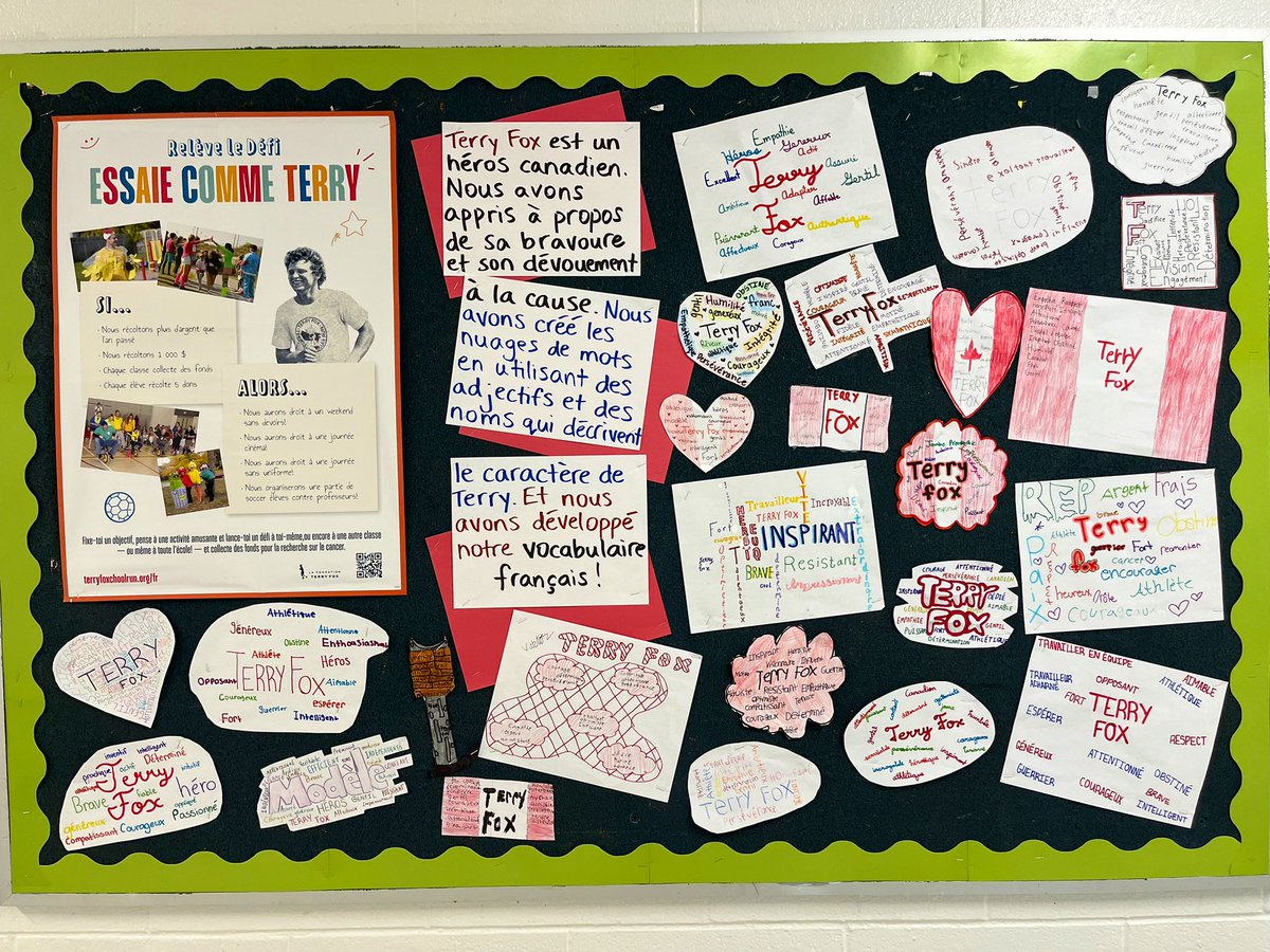 Today we participated in the #TerryFoxRun to honour his legacy and fundraise to find a cure for cancer. Merci to Mrs. Short and her class for planning this! <a href="/stgabrielhcdsb/">St Gabriel</a> 

“Being self-centered is not the way to live. The answer is to try and help others.” - Terry Fox 🇨🇦