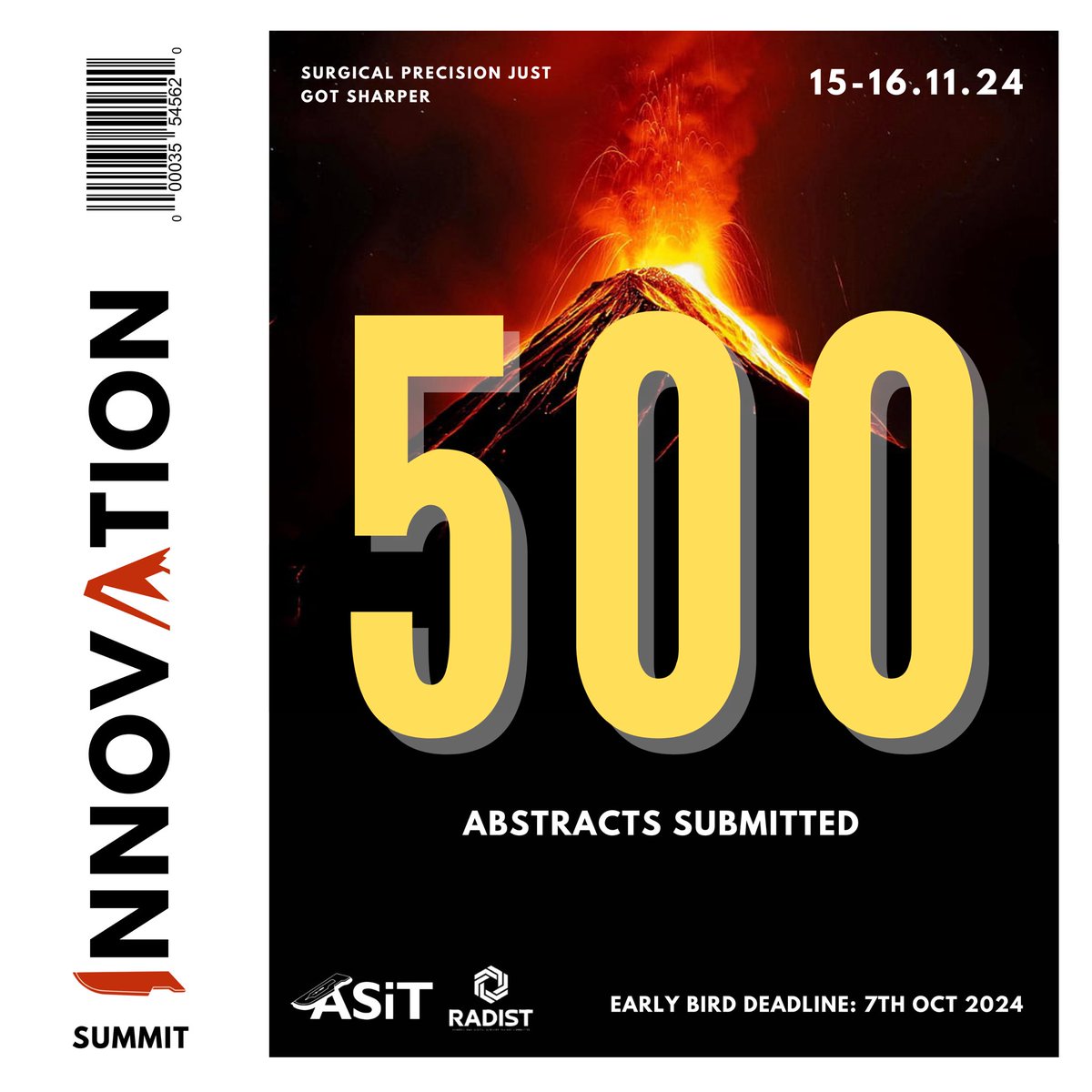 The final count is in… 

Massive THANK YOU to everyone who submitted abstracts! 

5️⃣0️⃣0️⃣ submissions from delegates all around the globe 🌍🌏🌎

We’ll reach new #heights of innovation together at the ASiT #Innovation #Summit - get your tickets now at the early bird rate!  

🔗