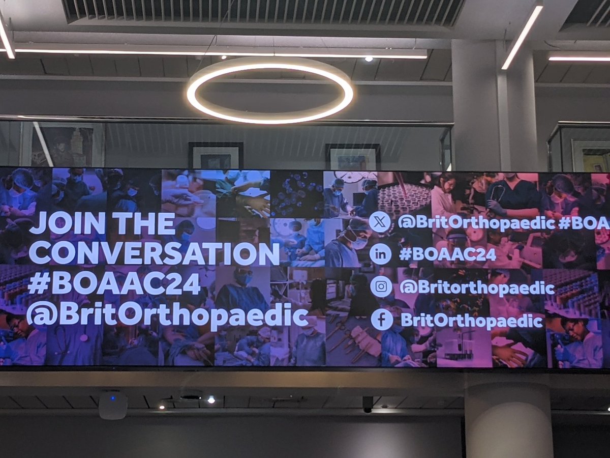An enjoyable few days attending the 2024 BOA Annual Congress . It was a great opportunity to continue professional development and learn what's new in the world of orthopaedics, as well as catch up with some amazing friends and colleagues!
<a href="/CavendishHip/">Cavendish Arthroplasty Fellowship</a> <a href="/BritOrthopaedic/">BOA</a> #BOAAC24