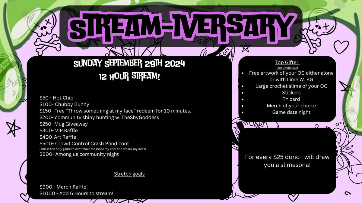 ITS THAT TIME OF YEAR AGAIN!!!!! LETS DO THIS! 
Saturday Sept 29th! We doin a donothon!!