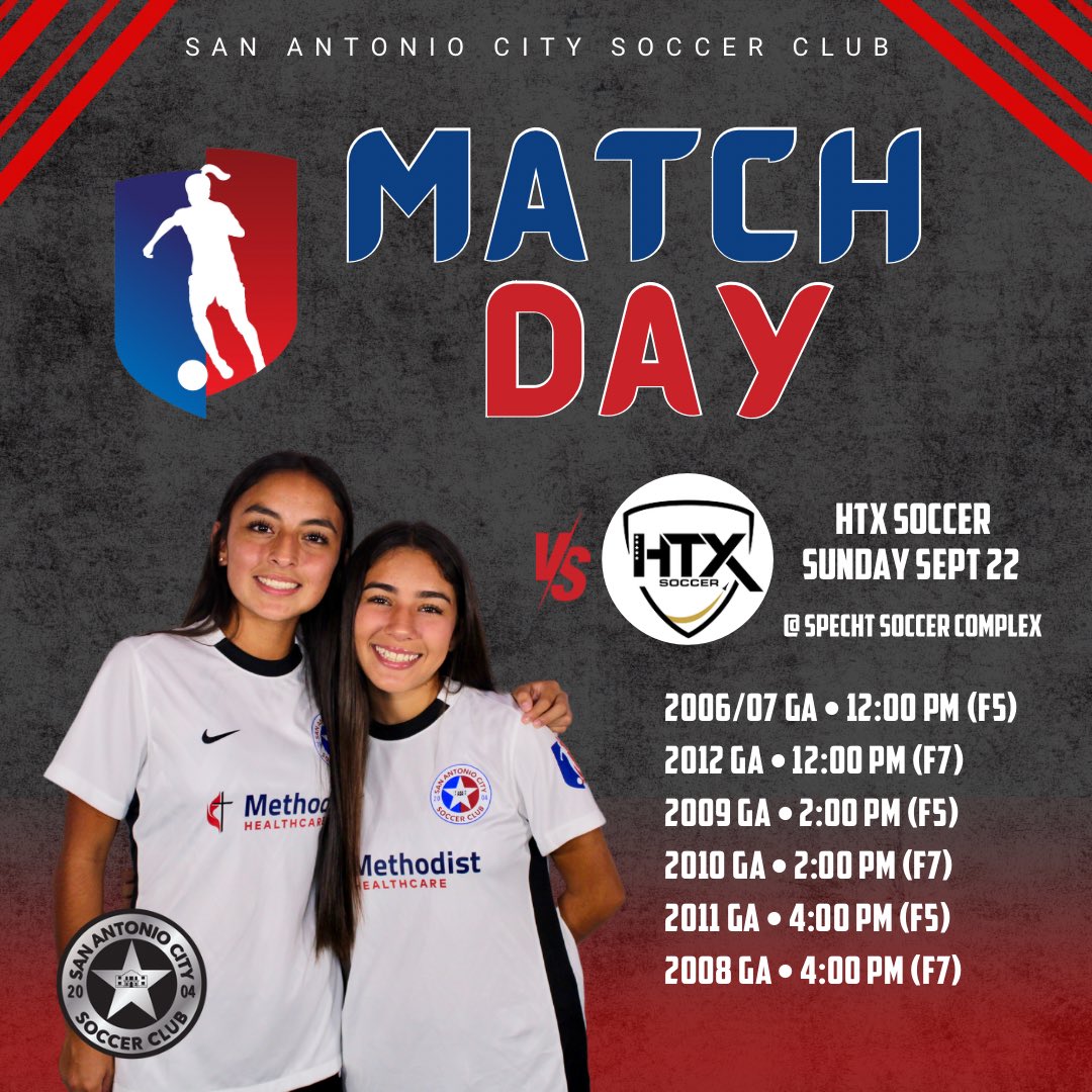 sacitysc's tweet photo. 🚨 Home Game 🚨 

Our GA teams are gearing up for an epic showdown against HTX Soccer this Sunday! Let’s make this a home game to remember for our players! 🔥 💪 

#Protect210 @GAcademyLeague https://t.co/ntahQ7AEnN