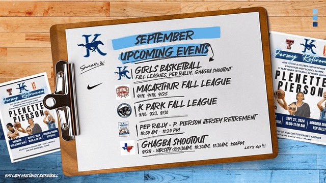 September Upcoming Events!